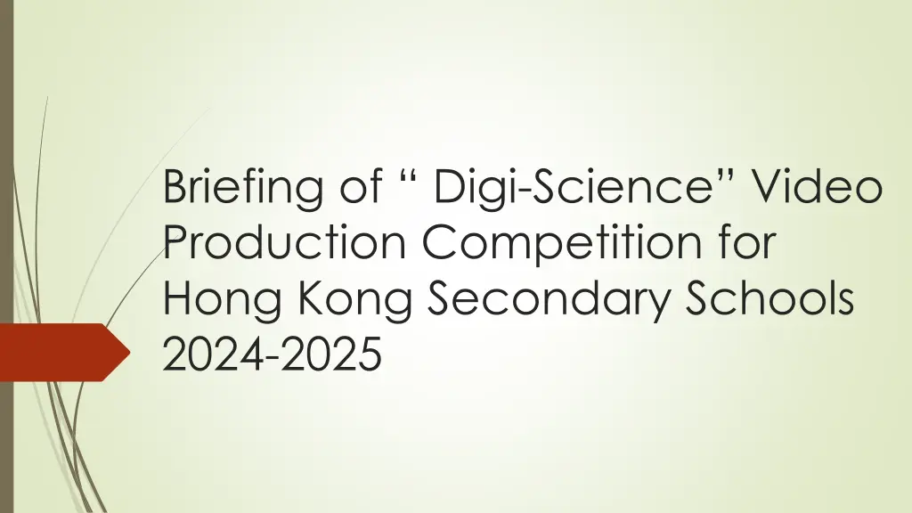 briefing of digi science video production