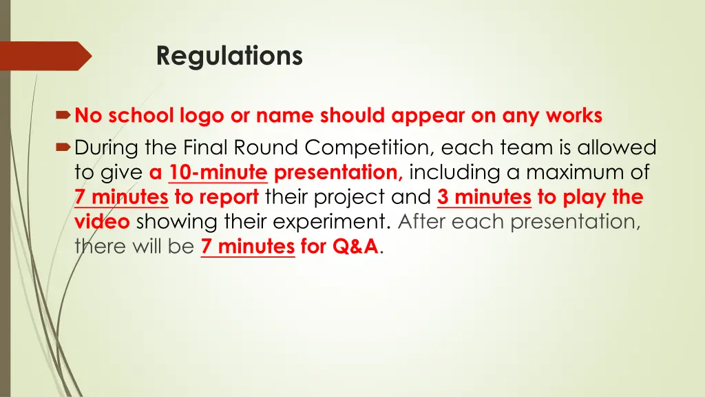 regulations 1