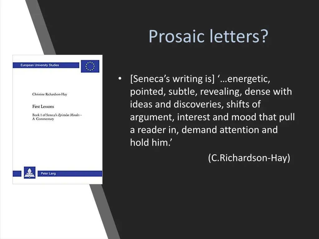 prosaic letters