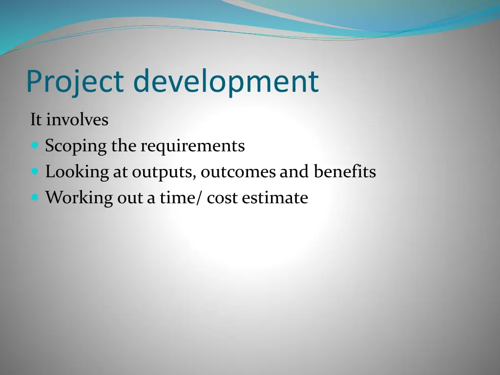 project development