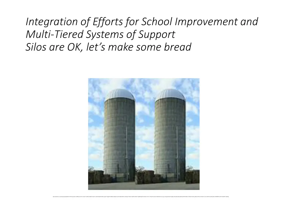 integration of efforts for school improvement