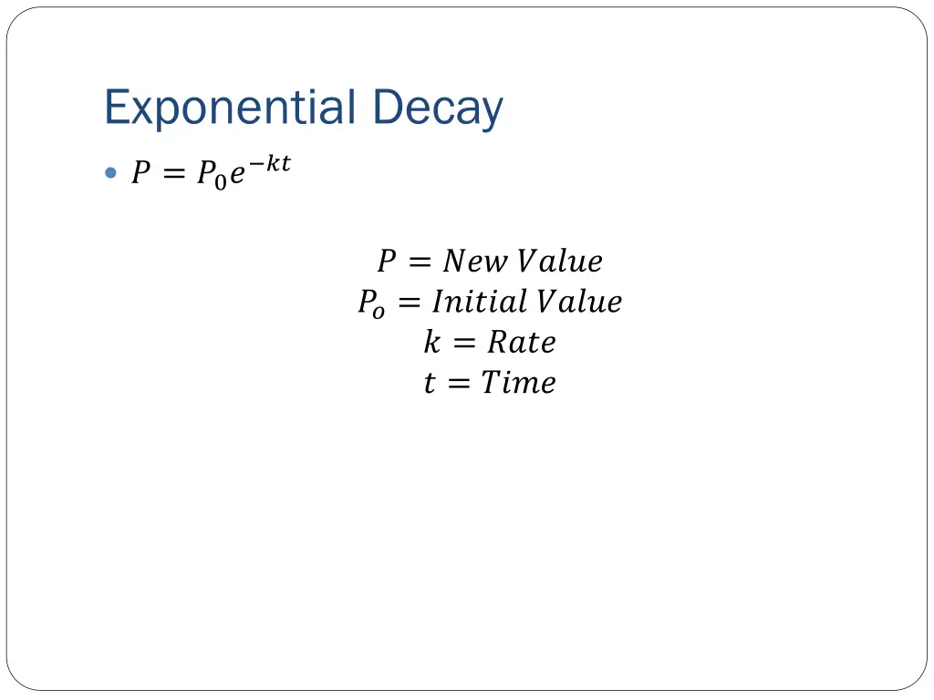 exponential decay 1