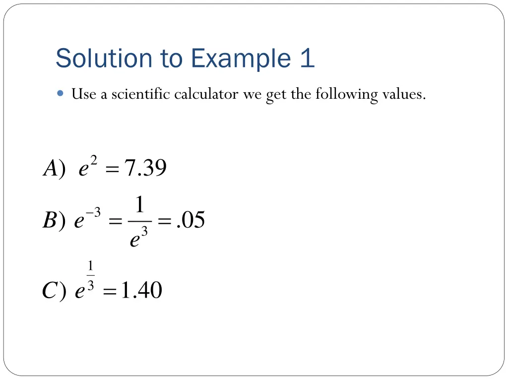 solution to example 1