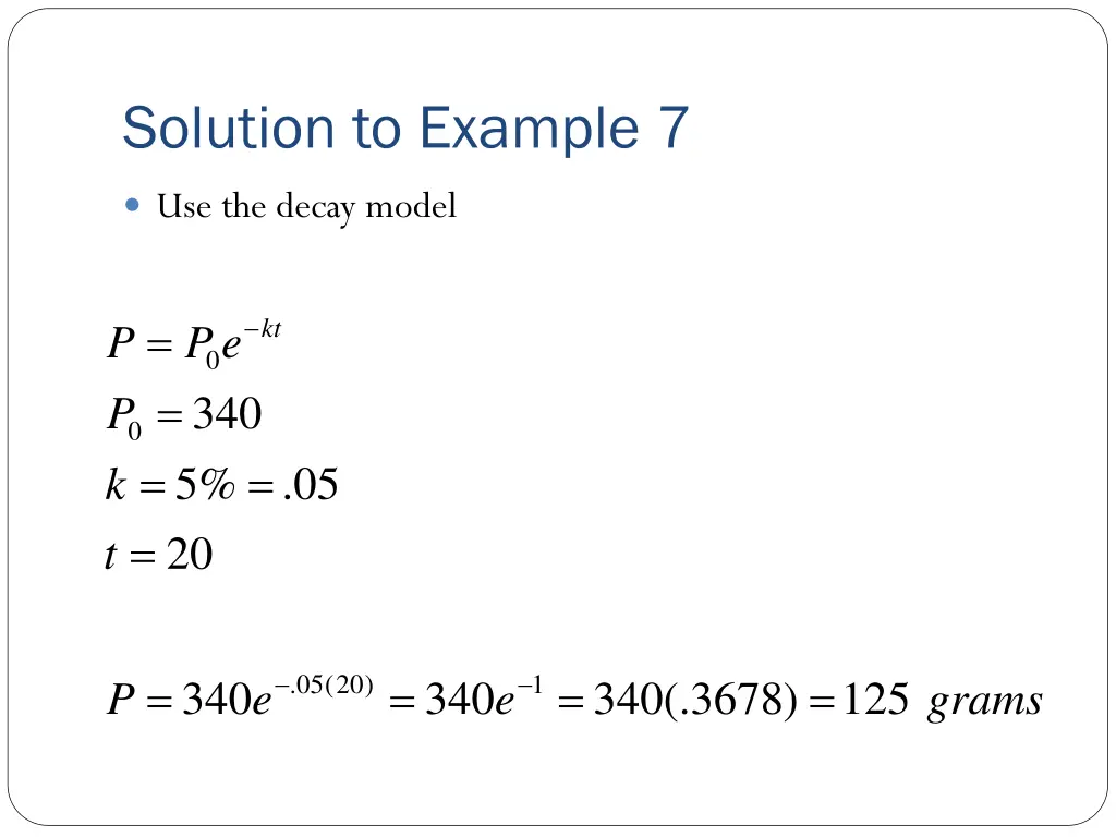 solution to example 7