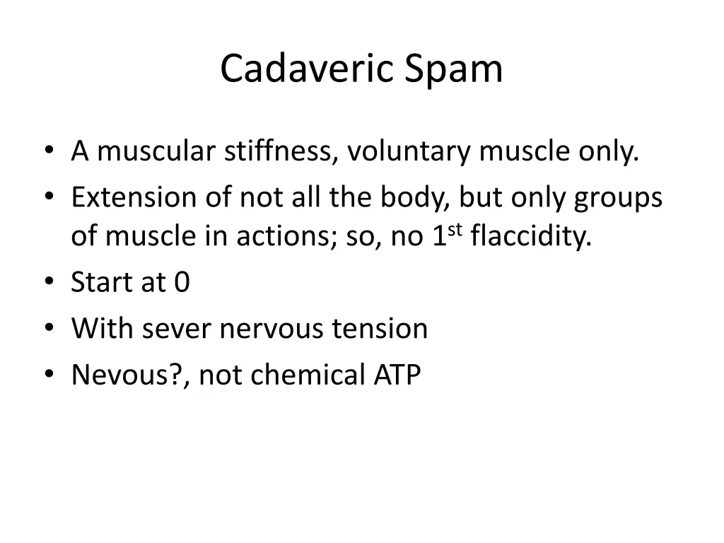 cadaveric spam