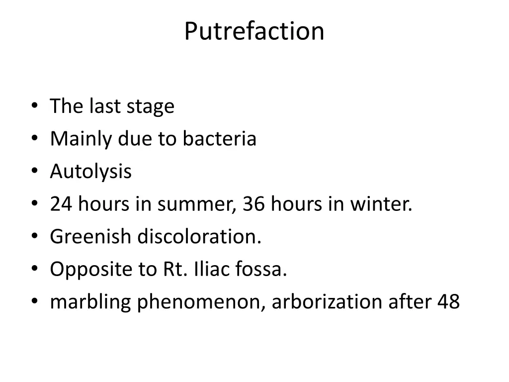 putrefaction