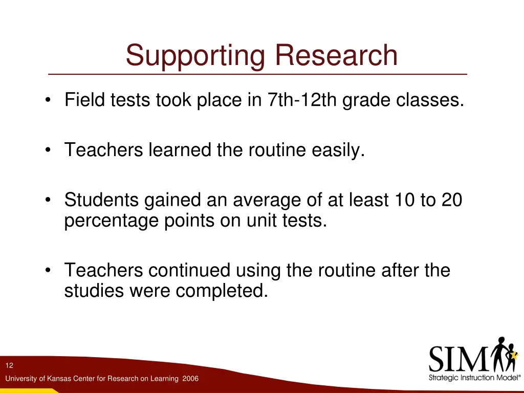 supporting research