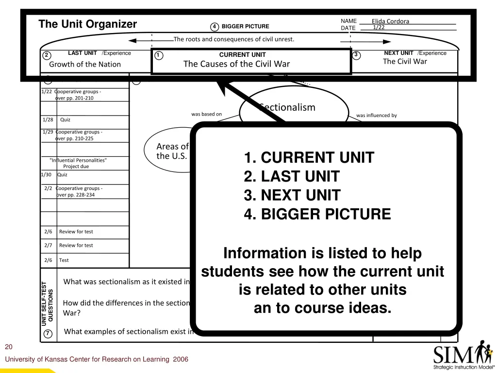 the unit organizer 1