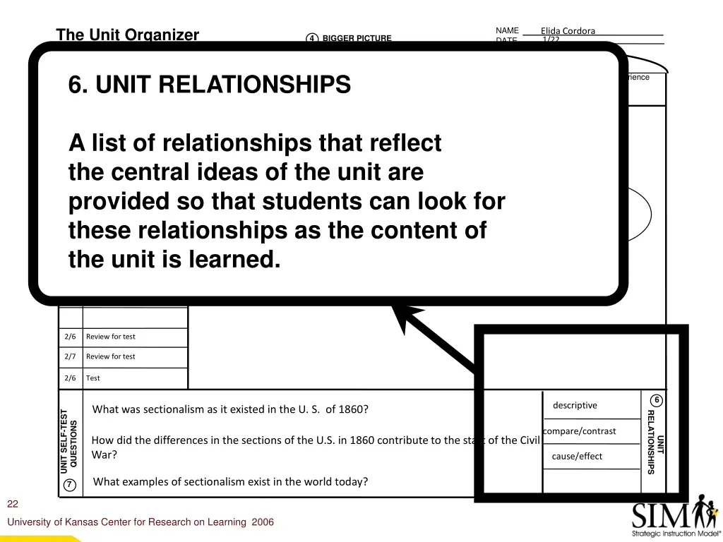 the unit organizer 3