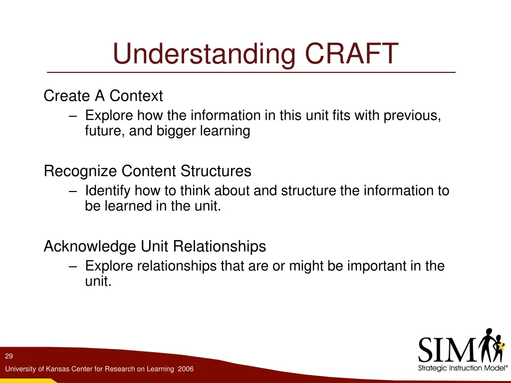 understanding craft