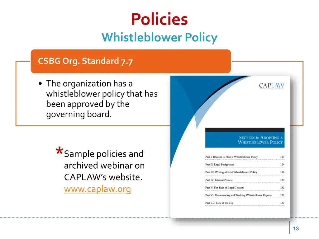policies