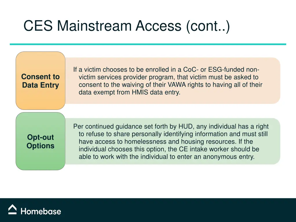 ces mainstream access cont 1