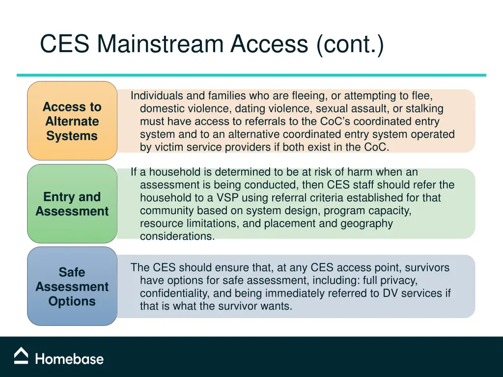 ces mainstream access cont