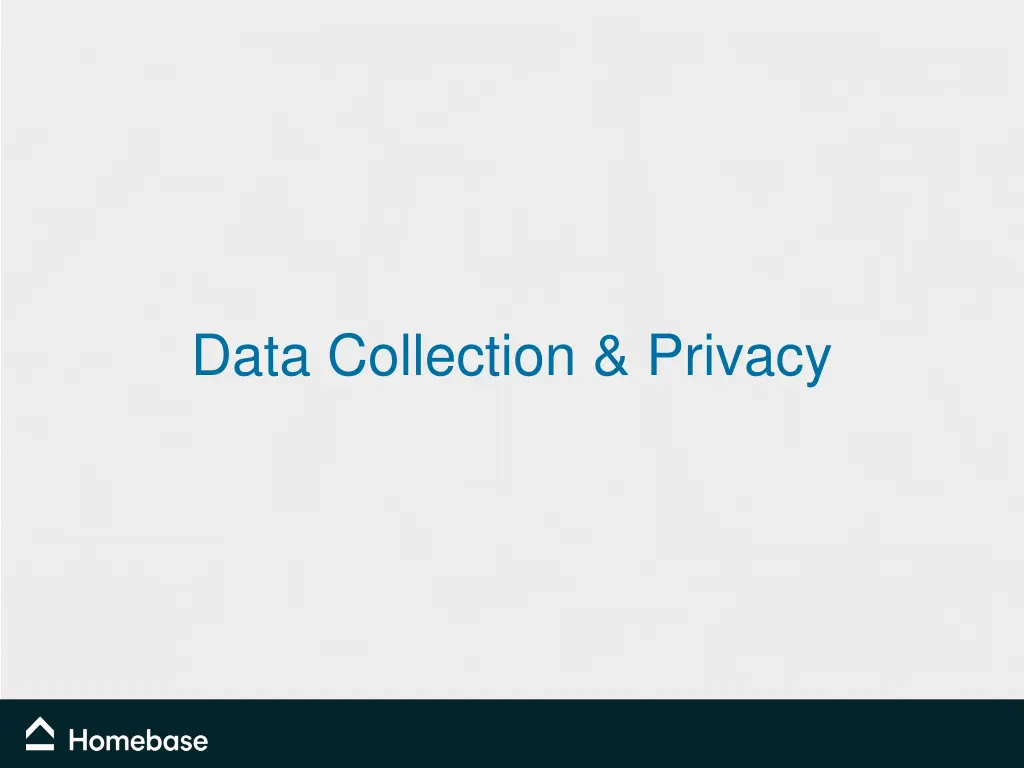 data collection privacy