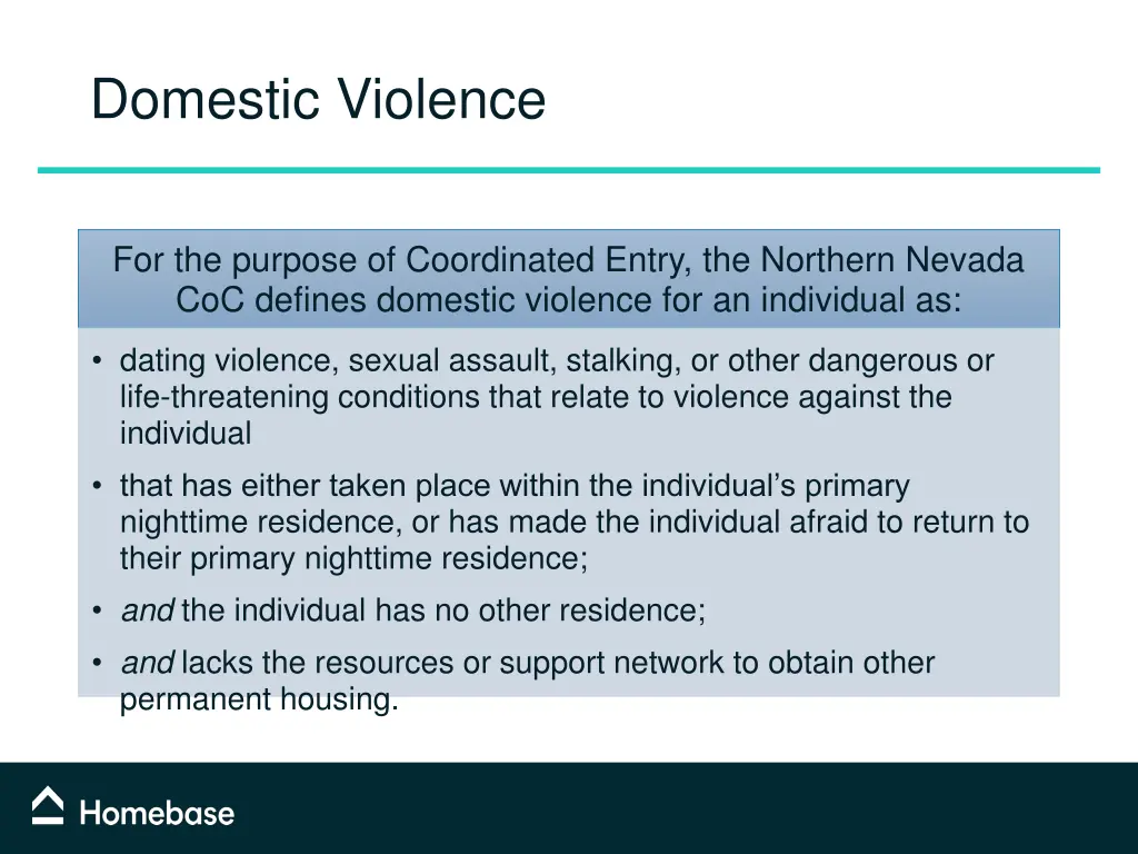 domestic violence