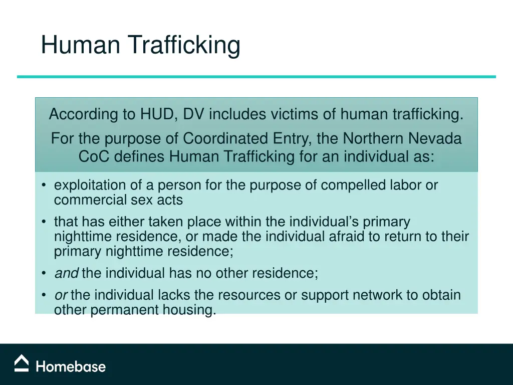 human trafficking