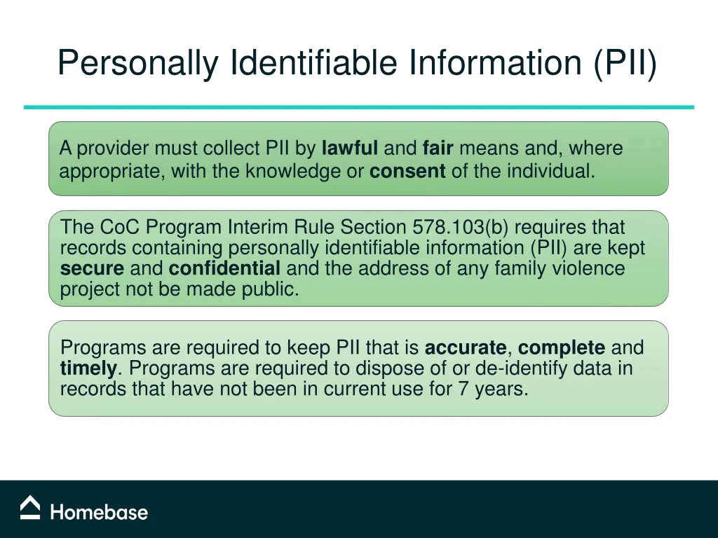 personally identifiable information pii