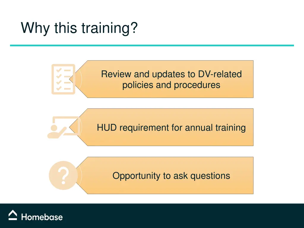 why this training