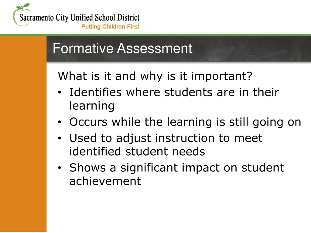 formative assessment
