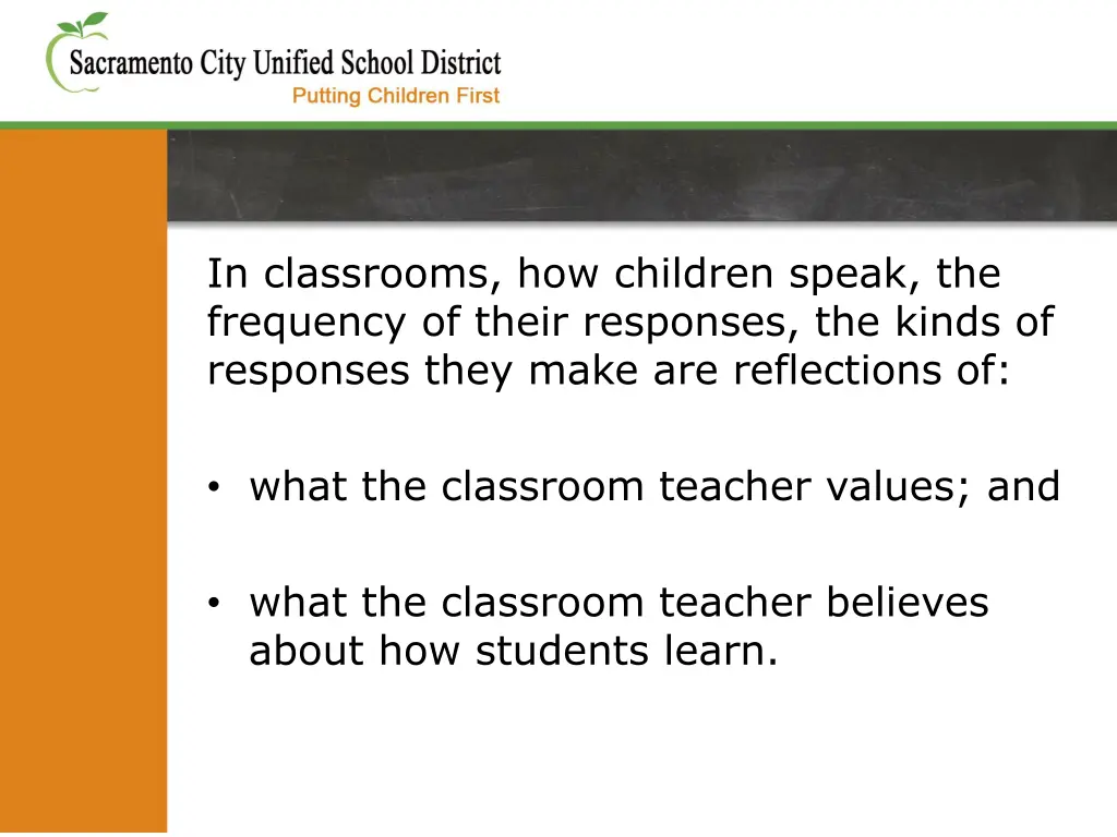 in classrooms how children speak the frequency