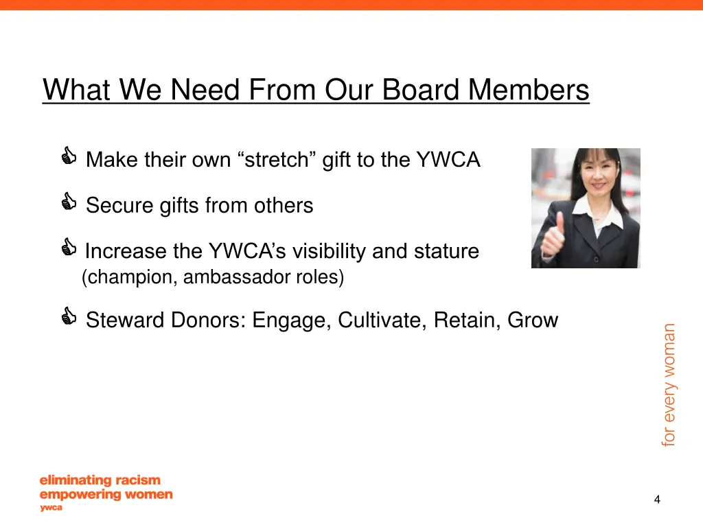 what we need from our board members