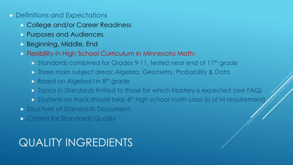 definitions and expectations college 3