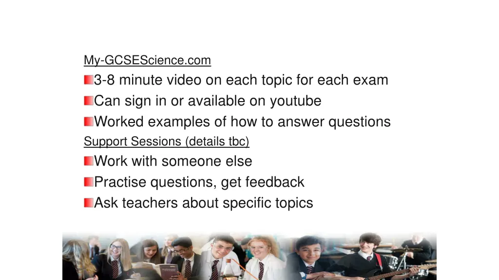 my gcsescience com 3 8 minute video on each topic