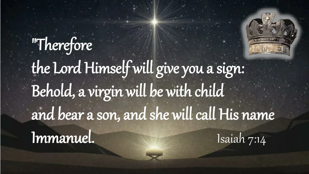 therefore therefore the lord himself will give
