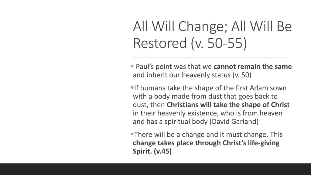 all will change all will be restored v 50 55