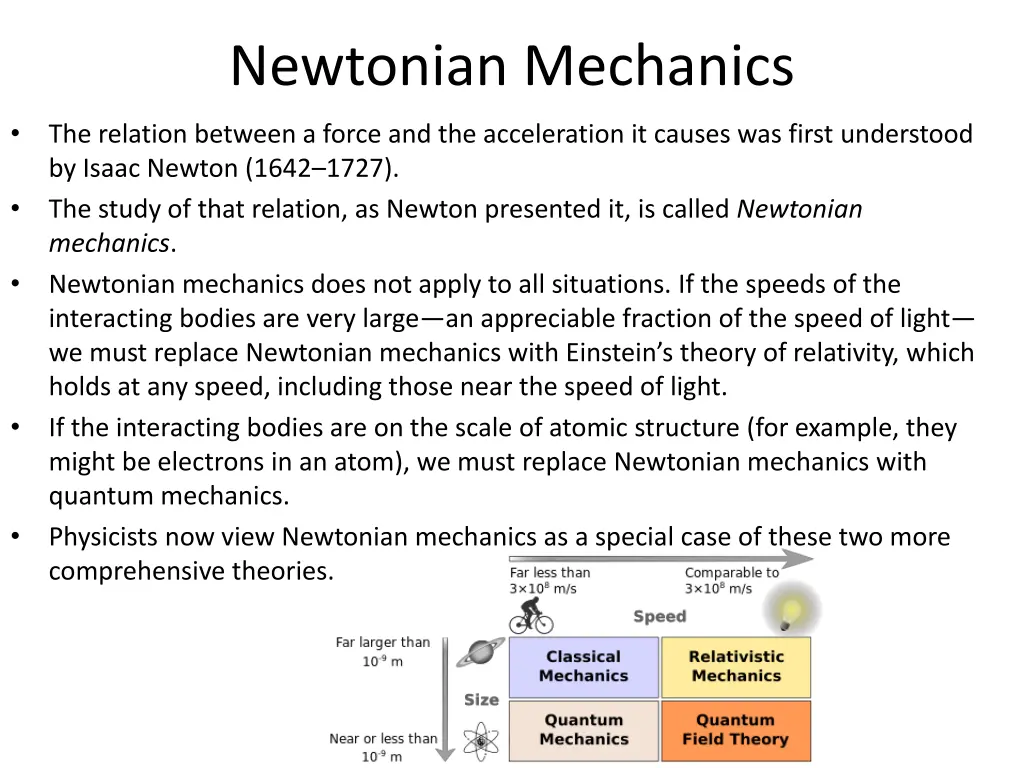 newtonian mechanics