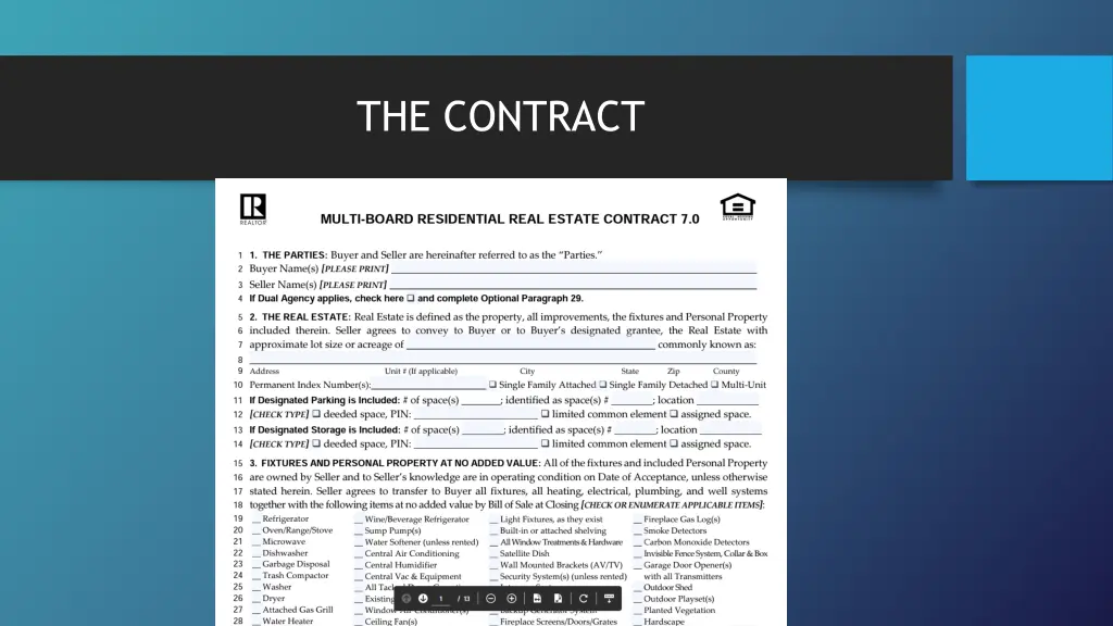 the contract