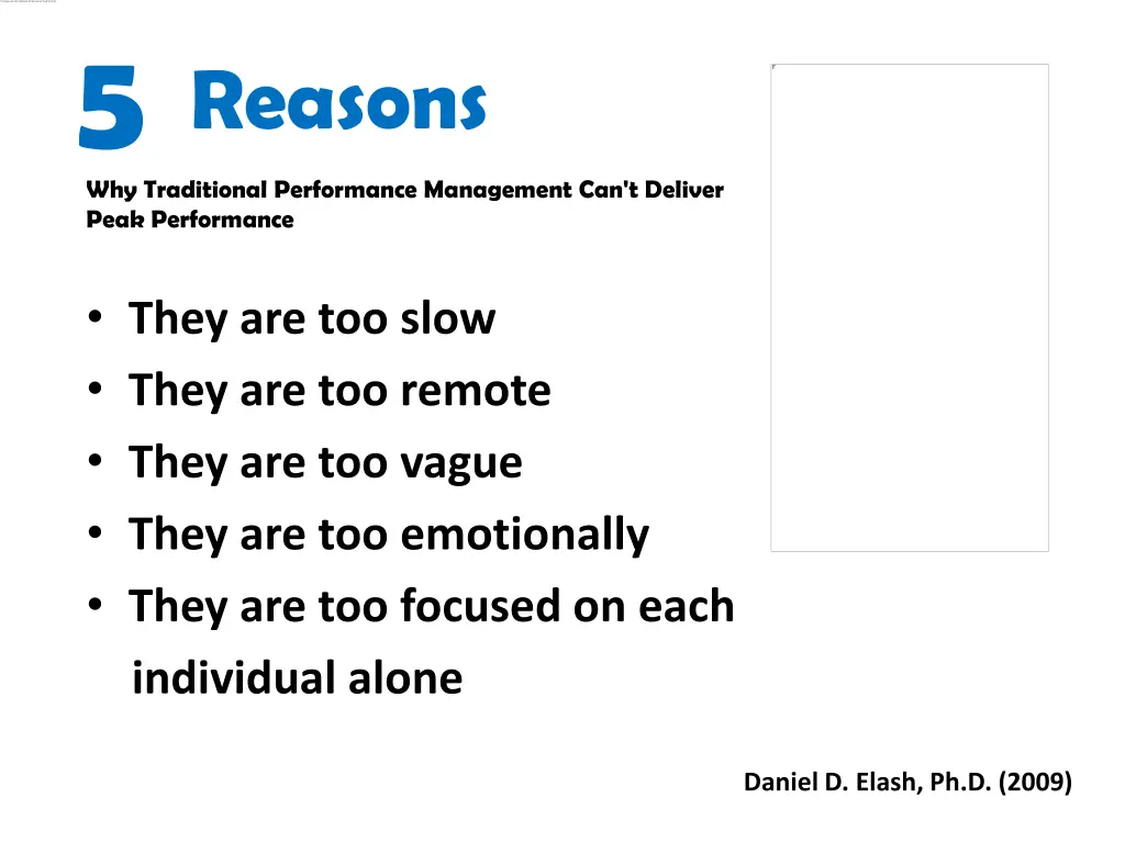 5 reasons