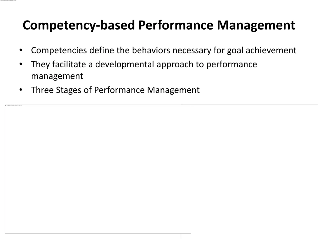 competency based performance management