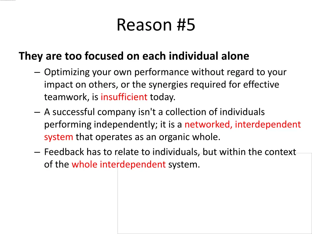 reason 5