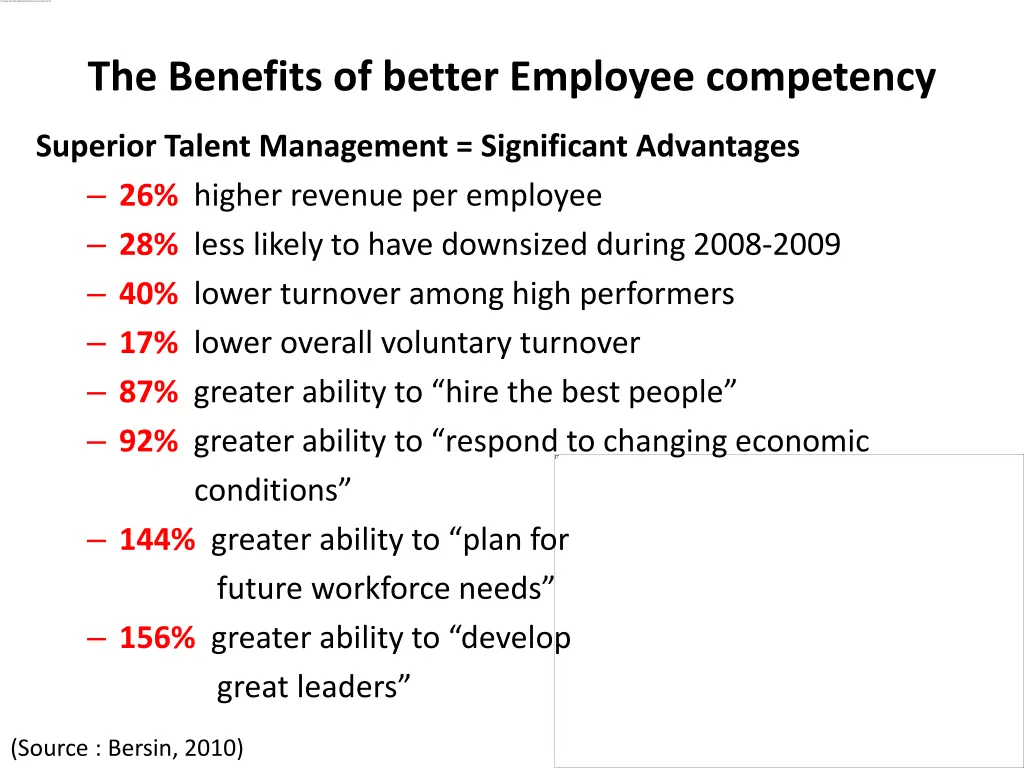 the benefits of better employee competency 1