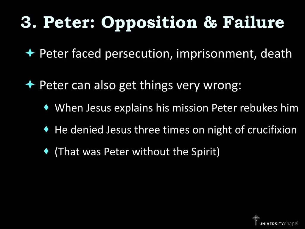 3 peter opposition failure