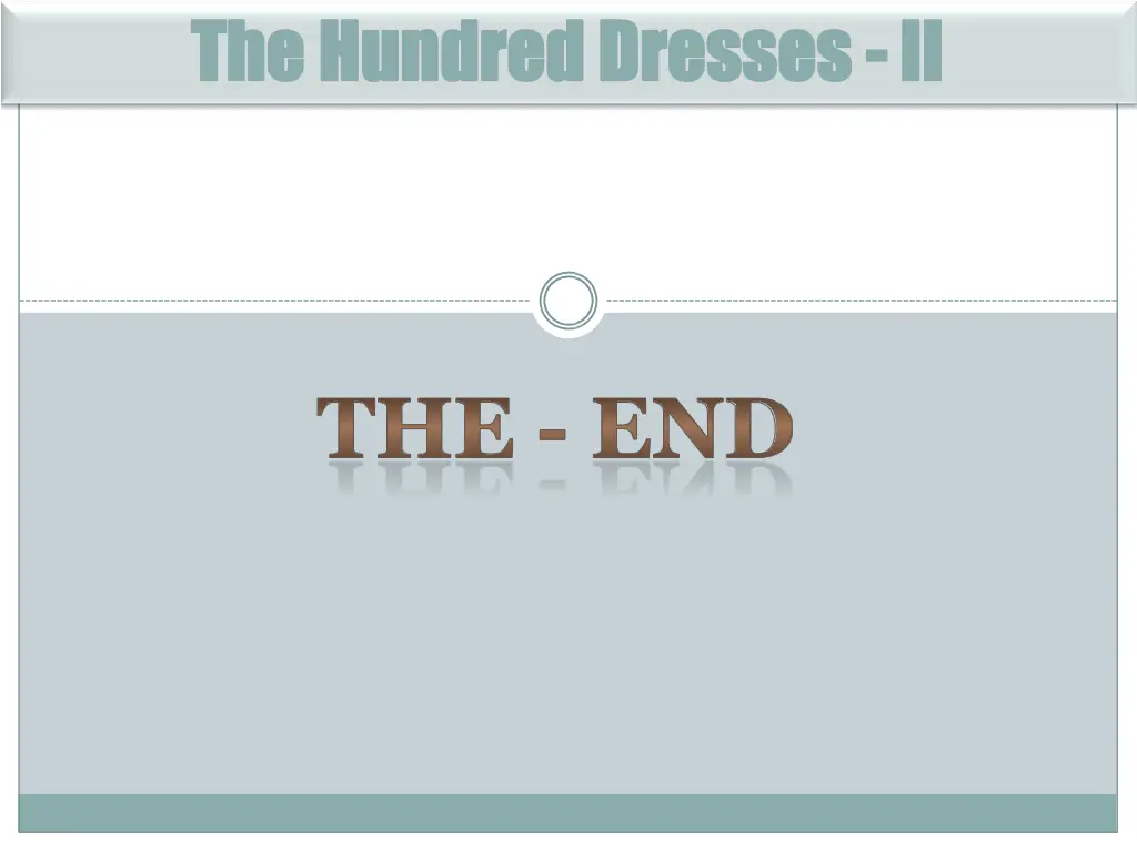 the hundred dresses the hundred dresses ii ii 2