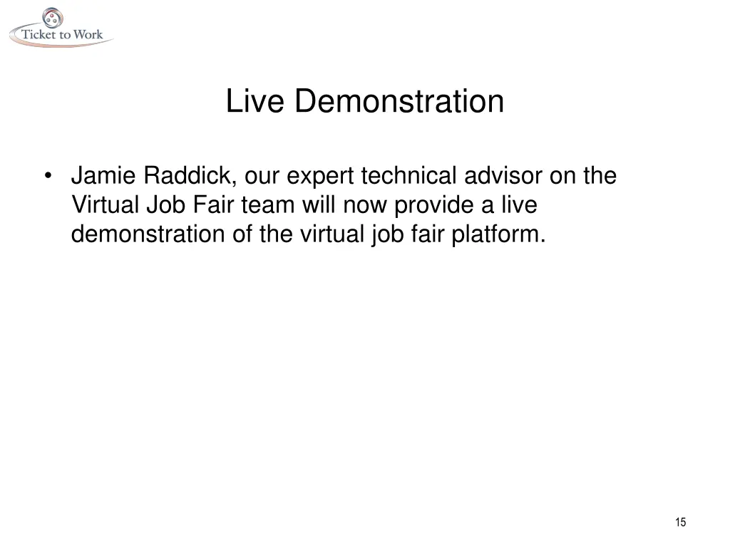 live demonstration