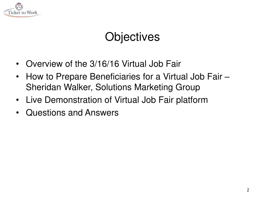 objectives