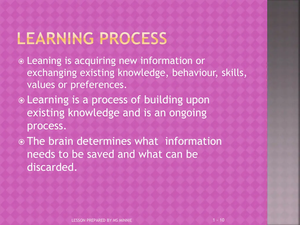 learning process