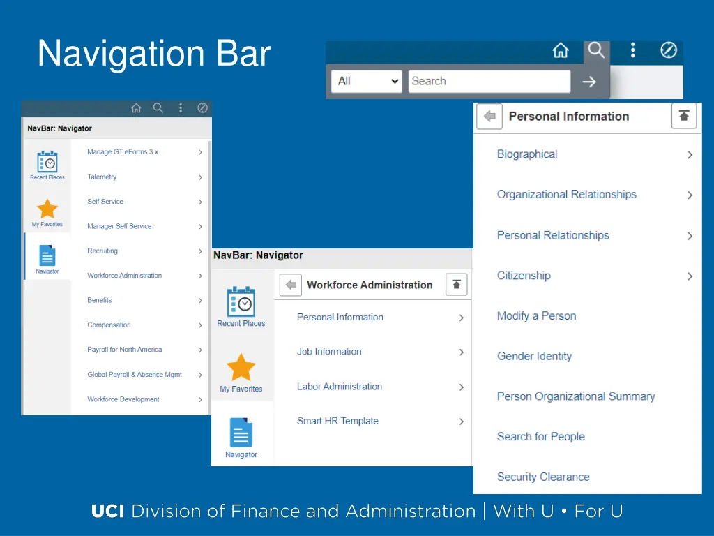 navigation bar