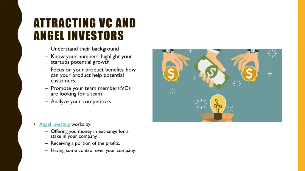 attracting vc and angel investors understand