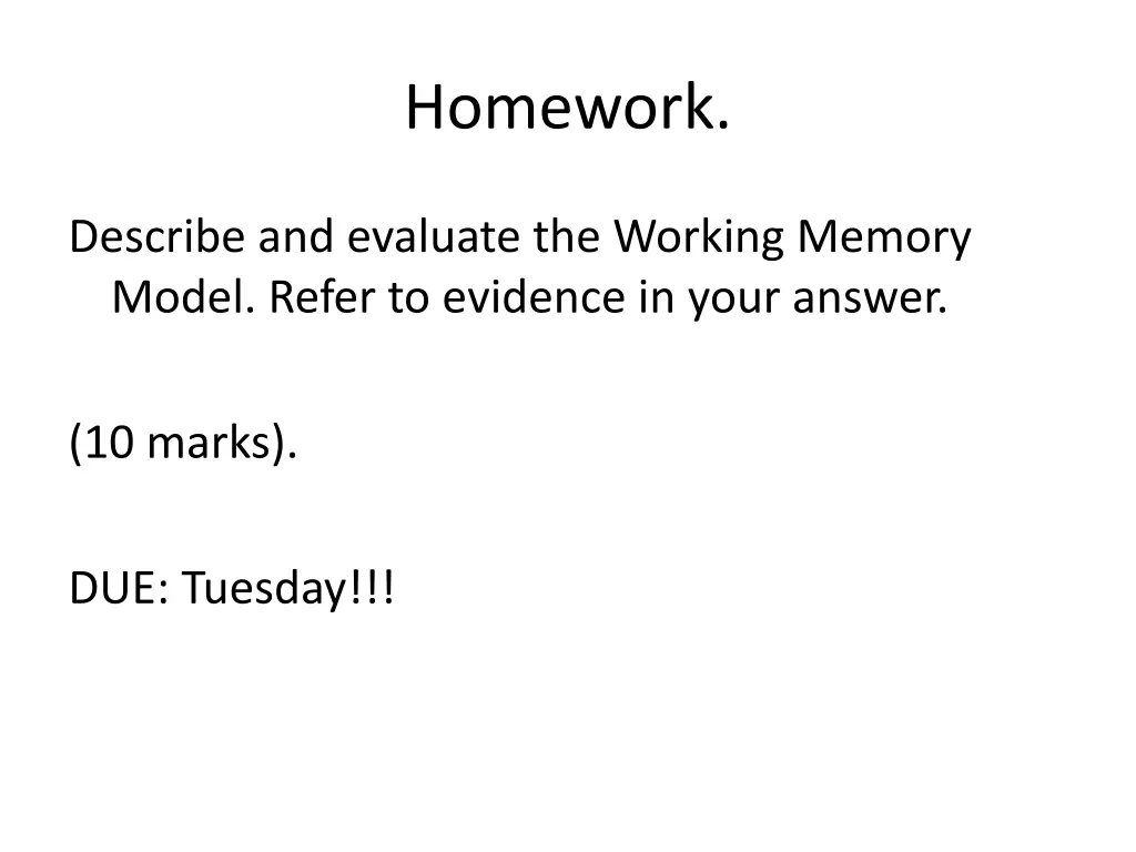 homework