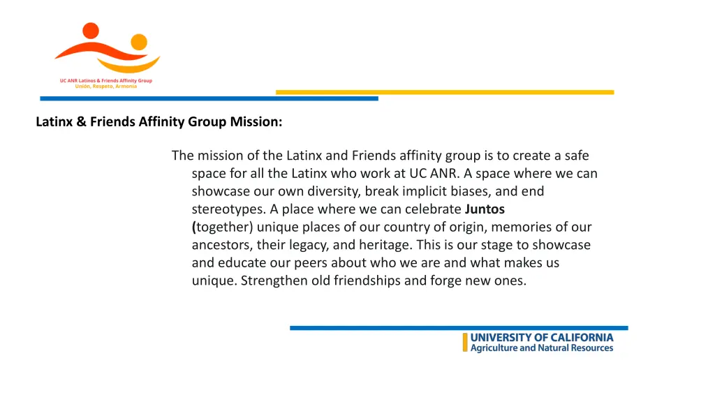 latinx friends affinity group mission
