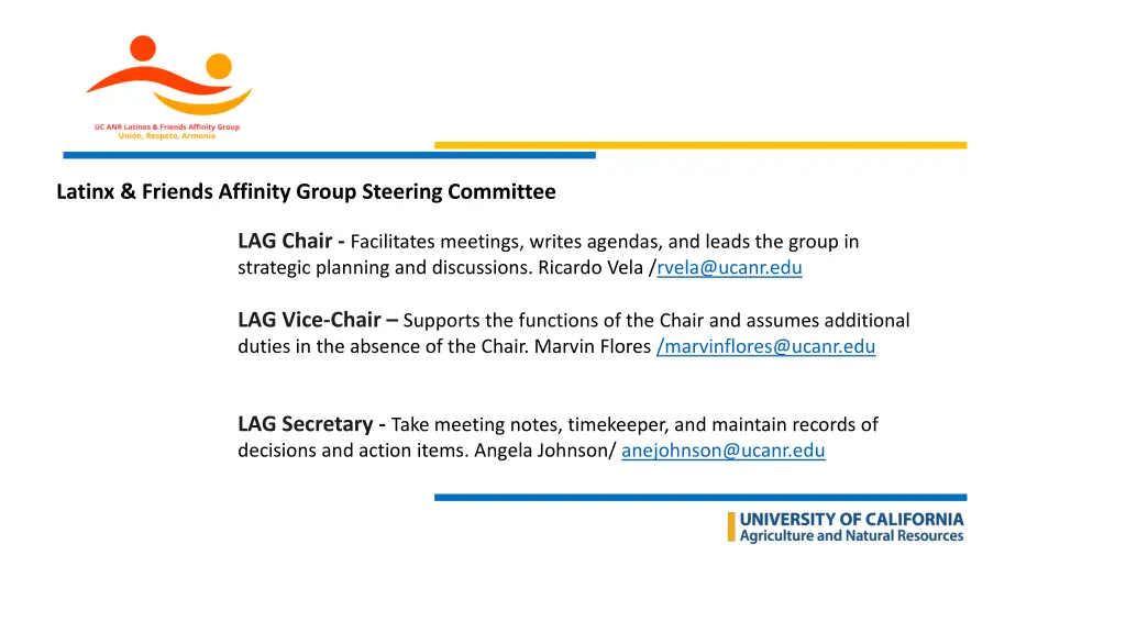 latinx friends affinity group steering committee