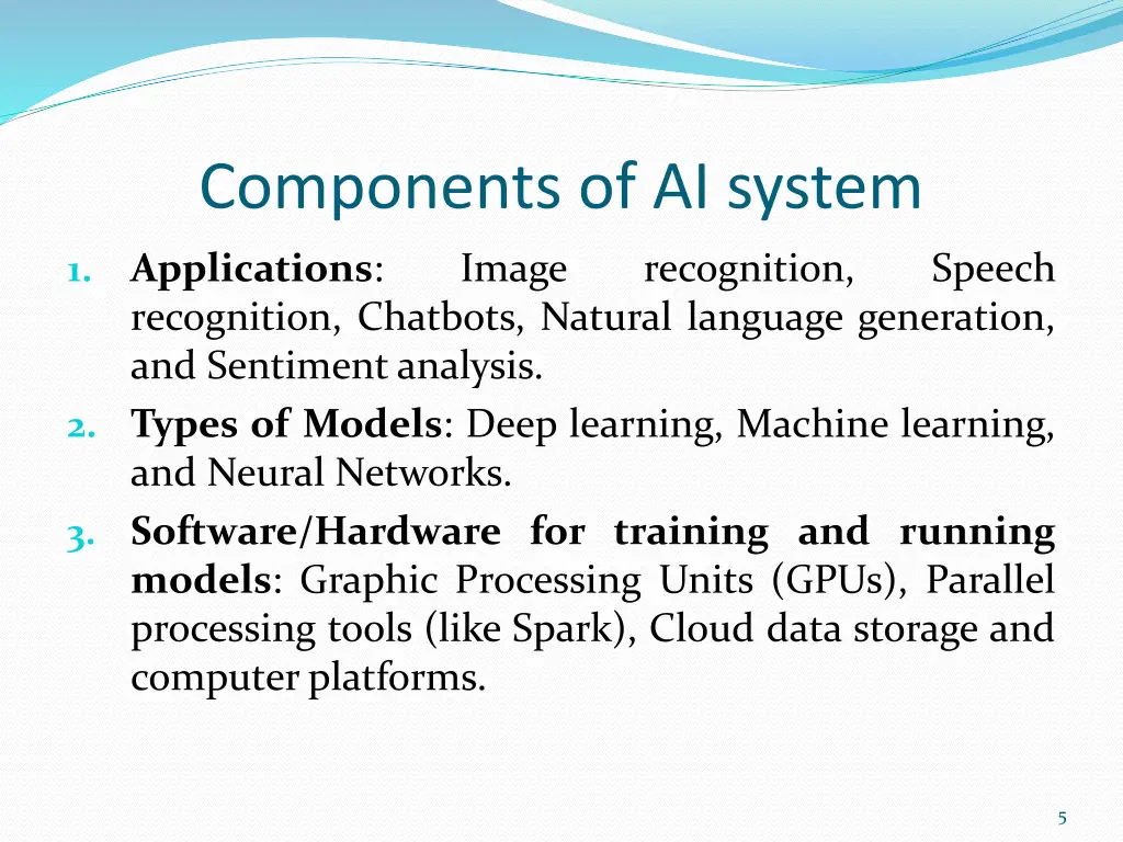 components of ai system