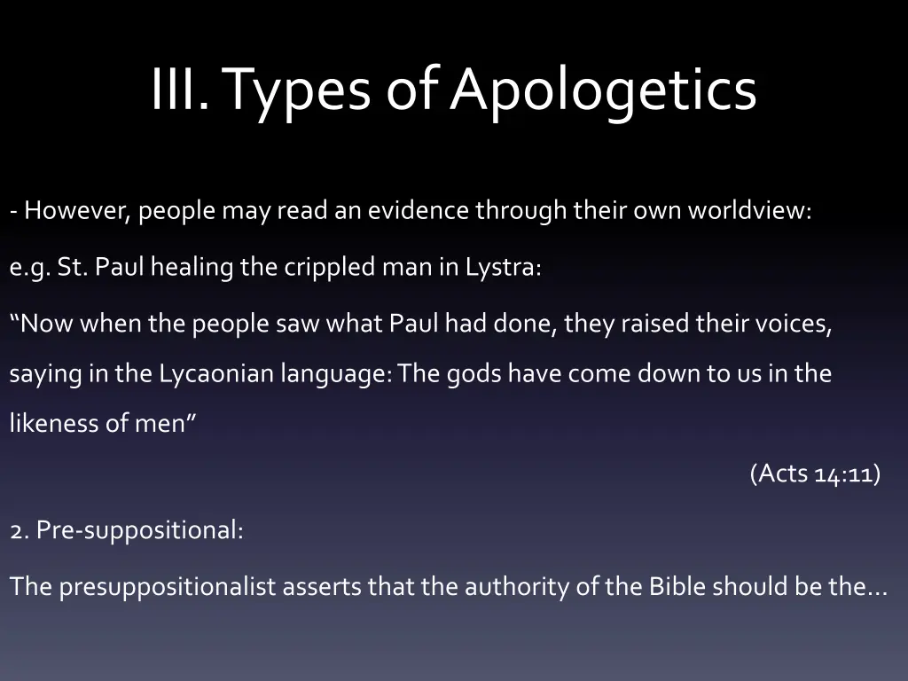 iii types of apologetics 2