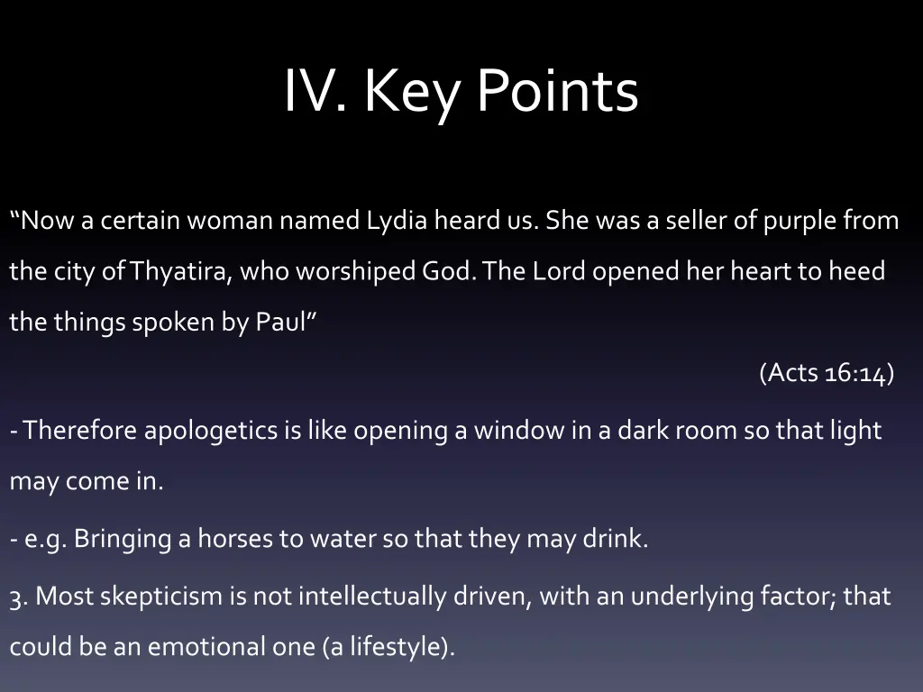 iv key points 2
