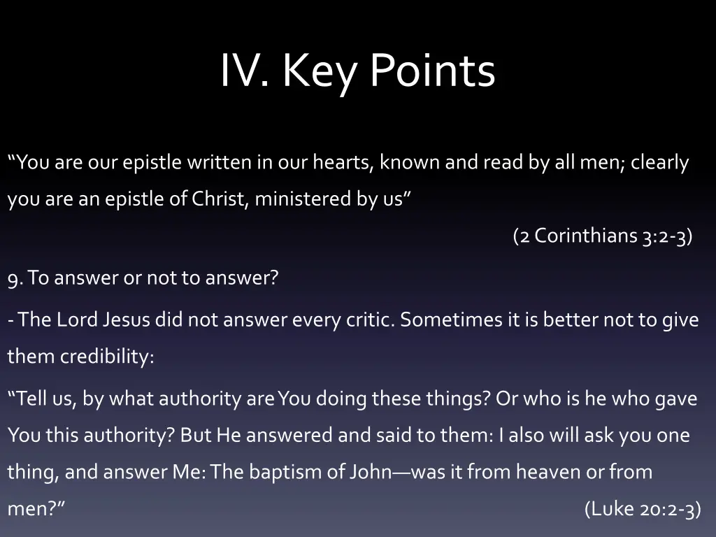 iv key points 5