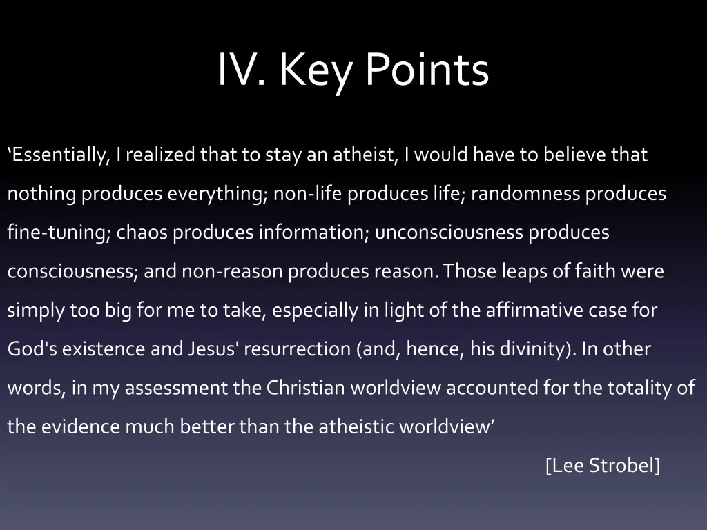 iv key points 7